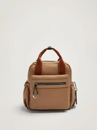 Mochila de nylon, camel