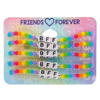 Claire's Rainbow bead stretch friendship bracelets - 5 pack promoção