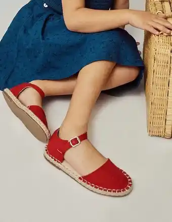 Zippy Alpercatas com fivela para menina, vermelho promoção
