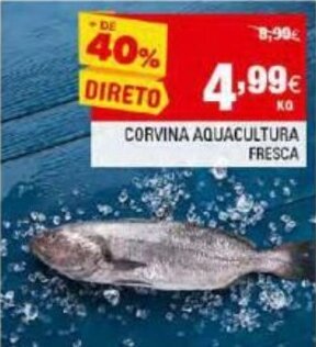 Continente Corvina Aquacultura Fresca promoção