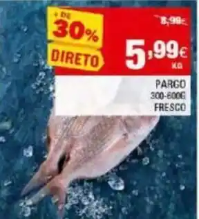 Continente Pargo 300-600g promoção