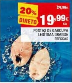 Continente Postas de Garoupa Legítima Grande promoção