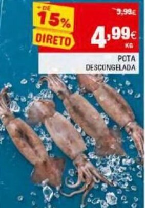 Continente Pota Descongelada promoção