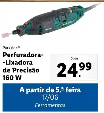 Lidl Parkside Perfuradora-Lixadora de Precisão 160W promoção