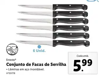 Conjunto de Facas de Serrilha