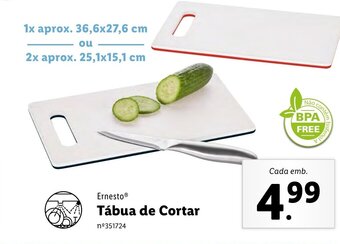 Lidl Tábua de Cortar promoção
