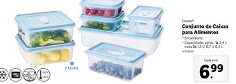 Lidl Conjunto de Caixas para Alimentos promoção