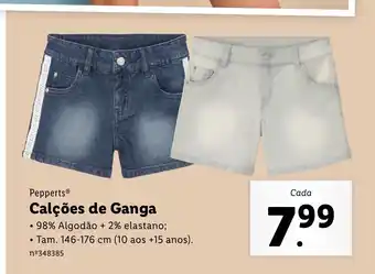 Lidl Calçoes de Ganga promoção