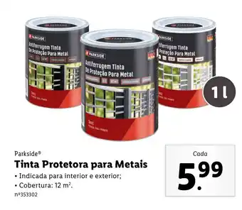 Lidl Tinta Protetora para Metais 1L promoção