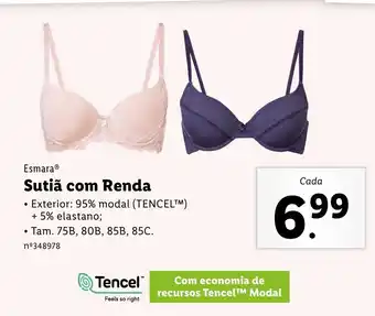 Lidl Sutiã com Renda promoção