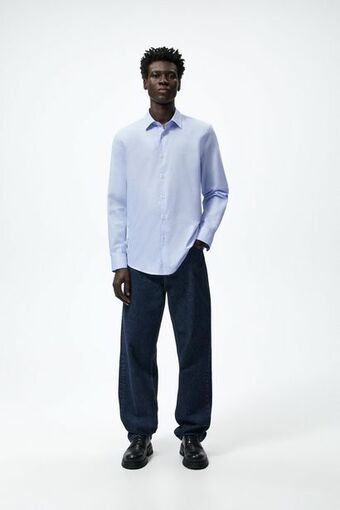 ZARA Camisa com estrutura promoção