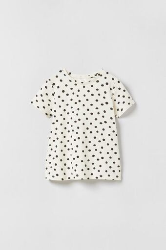 ZARA T-shirt estampado promoção
