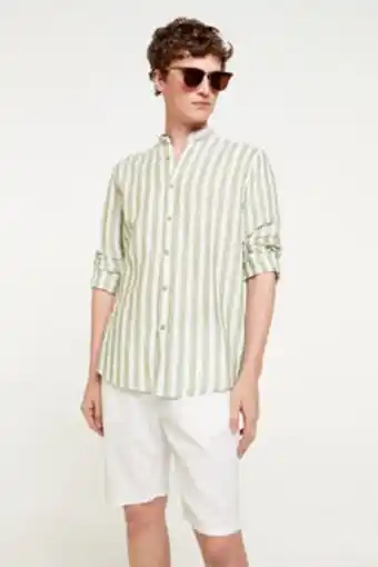 Springfield Bermuda chino lino promoção