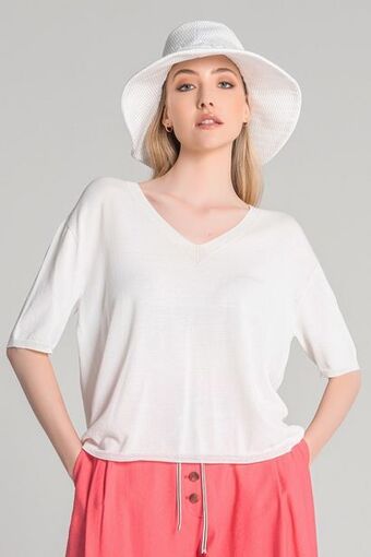 Ana Sousa Camisola de malha com decote em v promoção