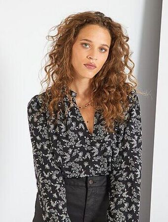 Kiabi Blusa leve e fluida com estampado promoção