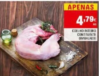 Continente Coelho Inteiro Continente promoção
