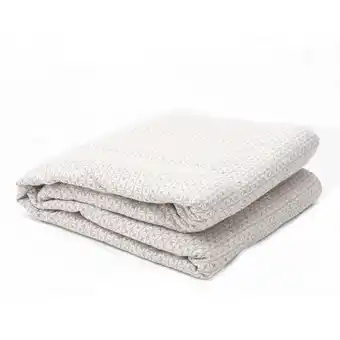 Hôma Edredão jacquard natural 240x260cm promoção