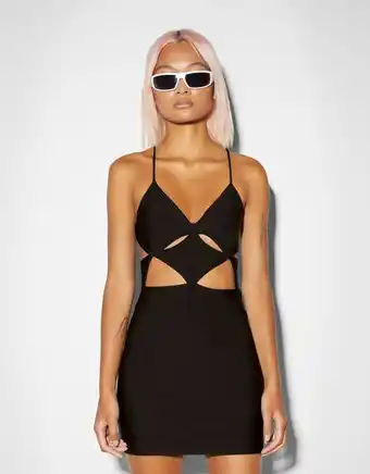 Bershka Vestido mini alças brilho promoção