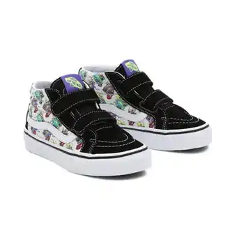 Ténis com velcro skate dragon sk8-mid reissue para criança (4-8 anos)