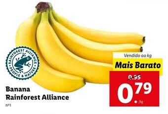 Lidl Banana Rainforest Alliance promoção