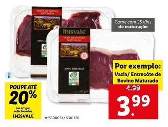 Lidl Vazia/Entrecôte de Bovino Maturado promoção