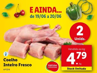 Lidl Coelho Inteiro Fresco promoção