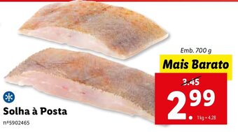 Lidl Solha à Posta 700g promoção
