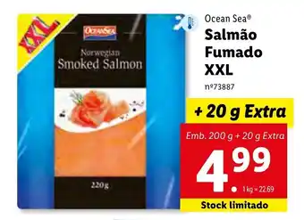 Lidl Salmão Fumado XXL 220g promoção