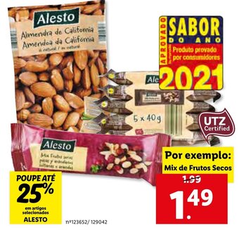 Lidl Mix de Frutos Secos promoção