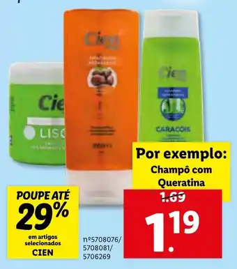 Lidl Champô Queratina promoção