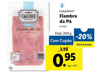 Lidl Fiambre da Pá 200g promoção
