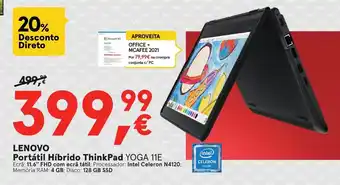 Worten LENOVO Portátil Híbrido ThinkPad 11E promoção