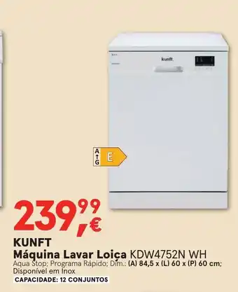 Worten Knuft Máquina Lavar Loiça promoção