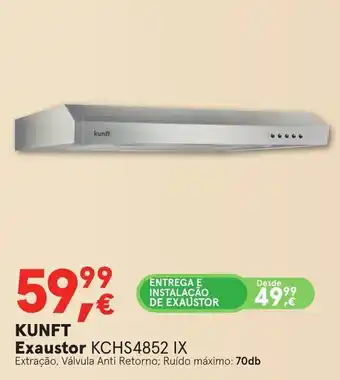 Worten Kunft Exaustor KCHS4852 IX promoção