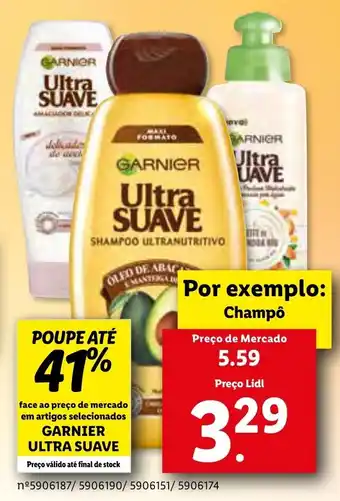 Lidl Garnier Ultra Suave Champô promoção