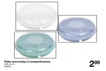 Plato Microondas 3 Compartimentos 26x6cm