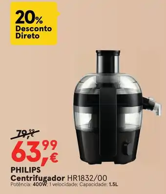 Worten Philips Centrifugador promoção