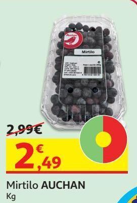 Auchan Mirtilo auchan:250 g promoção