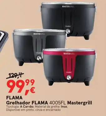 Worten Flama Grelhador Flama 400FL Mastergrill promoção