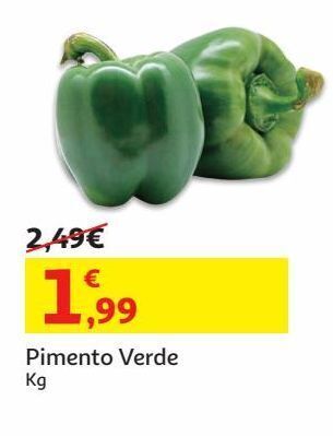 Auchan Pimento verde:kg promoção
