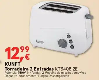 Worten Knuft Torradeira 2 Entradas KT3408 2E promoção