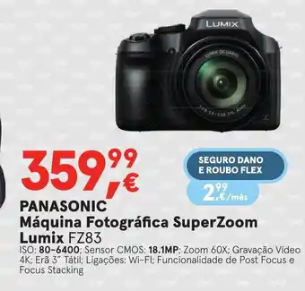 Panasonic Máquina Fotográfica SuperZoom Lumix FZ83