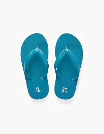 Zippy Chinelos de dedo para criança, azul turquesa promoção