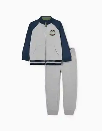 Zippy Fato de treino em algodão para menino, cinza /azul escuro promoção
