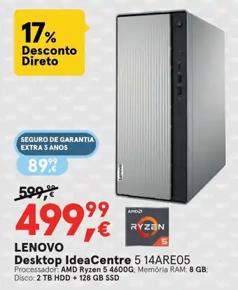 Worten LENOVO Desktop IdeaCentre 5 14ARE05 promoção
