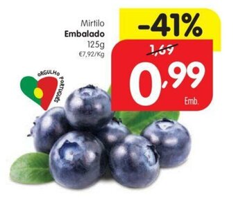 Mirtilo Embalado 125g