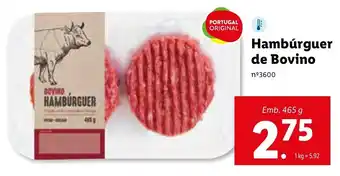 Lidl Hambúrger de Bovino 465g promoção