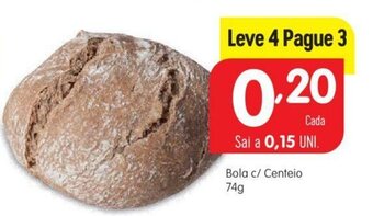 Minipreço Bola c/ Centeio 74g promoção