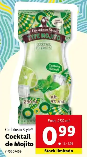 Lidl Cocktail de Mojito 250ml promoção
