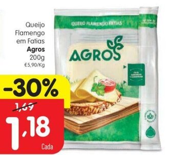 Minipreço Queijo Flamengo em Fatias Agros 200g promoção